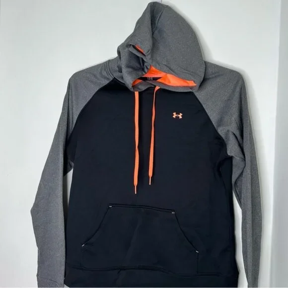 Under Armour Women’s Black and Gray semi fitted Hoodie - Picture 1 of 8